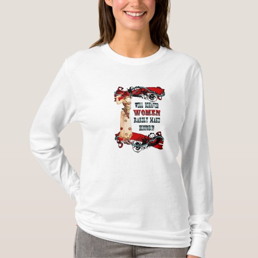 Goed gedragen vrouwen t-shirt (Voorkant)