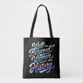 goed gedragen vrouwen tote bag (Voorkant)