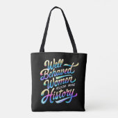 goed gedragen vrouwen tote bag (Achterkant)