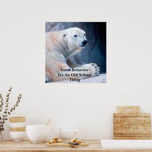 Goed gedragI Poster (Keuken)