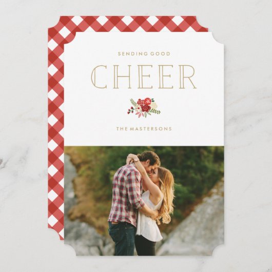 Goed gehumeurd feestdagenkaart (Voorkant / Achterkant)