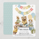 Goed geklede dieren Beer jongen Kaart (Voorkant / Achterkant)