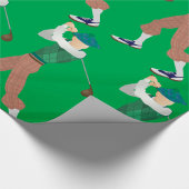 Goed geklede Golfer Cadeaupapier