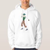 Goed geklede Golfer Hoodie (Voorkant)