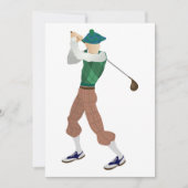 Goed geklede Golfer Kaart (Voorkant)