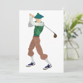 Goed geklede Golfer Kaart (Staand voorkant)