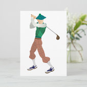 Goed geklede Golfer Kaart