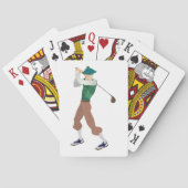 Goed geklede Golfer Pokerkaarten (Achterkant)