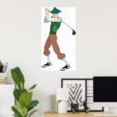Goed geklede Golfer Poster (Thuiskantoor)