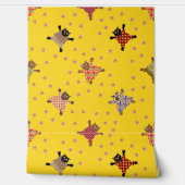 Goed geklede katten maken pootafdrukken in de Suns Behang (Afrollen)