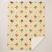 Goed geklede katten met funky plukjes sherpa deken (Voorkant)