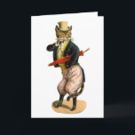Goed geklede Kitty Cat Funny Happy Birthday Kaart<br><div class="desc">Victoriaans afbeelding van een goed geklede Kitty Cat met binnenbericht: Nou... .door mijn monocle..Je ziet er nog steeds geweldig uit. Gelukkige verjaardag! Volledig aanpasbaar,  tekst wijzigen of verwijderen naar handschrift.</div>