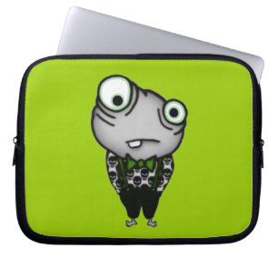 Goed gekleed monster laptop sleeve