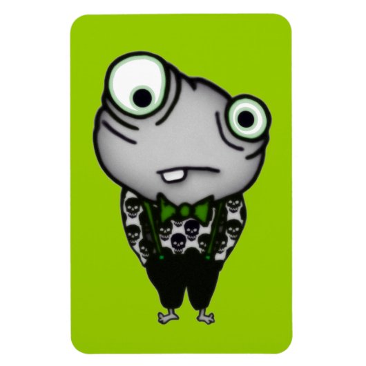 Goed gekleed monster magneet (Verticaal)