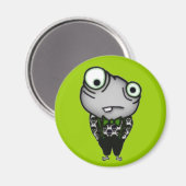 Goed gekleed monster magneet (Voorkant / Achterkant)