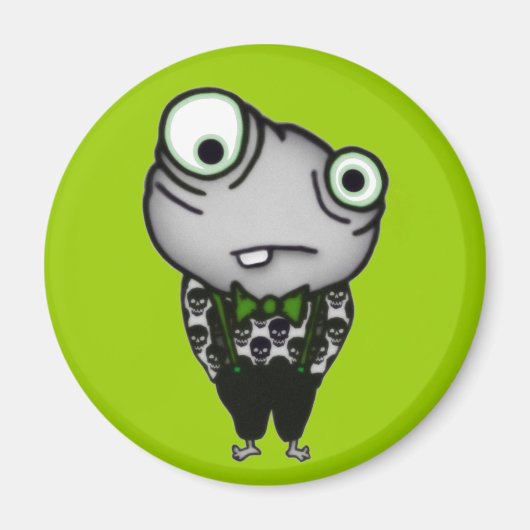 Goed gekleed monster magneet (Voorkant)