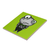 Goed gekleed monster tegeltje (Zijkant)