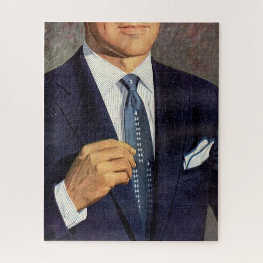 goed gekleed mysterie man legpuzzel (Verticaal)