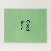 Goed gelachen of je woorden Puzzle Green Black Legpuzzel (Horizontaal)