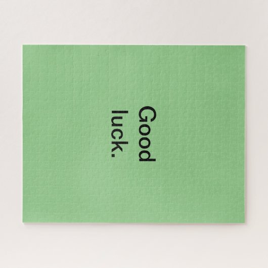 Goed gelachen of je woorden Puzzle Green Black Legpuzzel (Horizontaal)