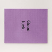 Goed gelachen of je woorden Puzzle Paars Black Legpuzzel (Horizontaal)