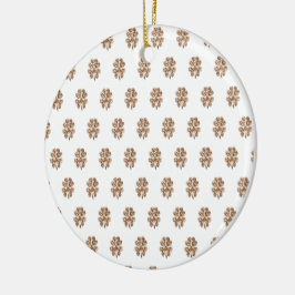 Goed gelachen of Jouw tekst, vier bladluiken Keramisch Ornament