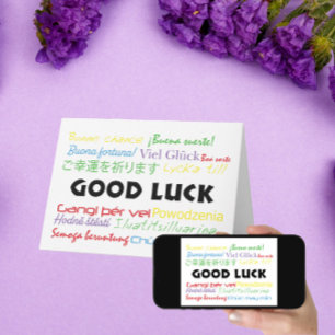 Goed gelag in veel talen Rood Groen Blauw Geel Kaart