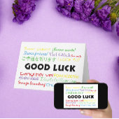 Goed gelag in veel talen Rood Groen Blauw Geel Kaart