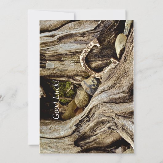 Goed gelag - Sepia Hoefijzer & Stump Aankondiging (Voorkant)