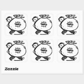 GOED GELD? VIERKANTE STICKER (Vel)