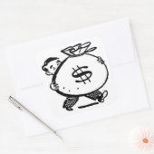 GOED GELD? VIERKANTE STICKER (Envelop)