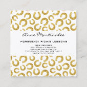 Goed geleend Hoefijzer Square Visitekaartje (Achterkant)