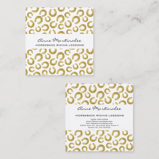 Goed geleend Hoefijzer Square Visitekaartje (Voorkant / Achterkant)