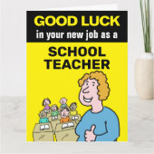 Goed geleend in je nieuwe baan als Schoolleraar Kaart (Voorkant)