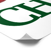 Goed geleend meatballen Marinara Design Poster (Hoek)