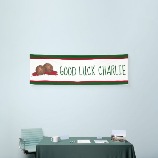 Goed geleend meatballen Marinara Design Spandoek (Beurs)