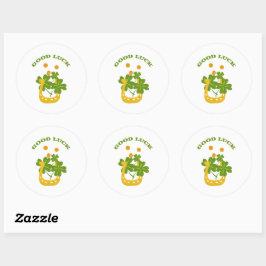 Goed geleend ronde sticker