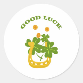 Goed geleend ronde sticker