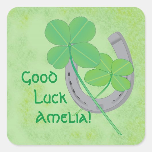 Goed geleend vierkante sticker (Voorkant)