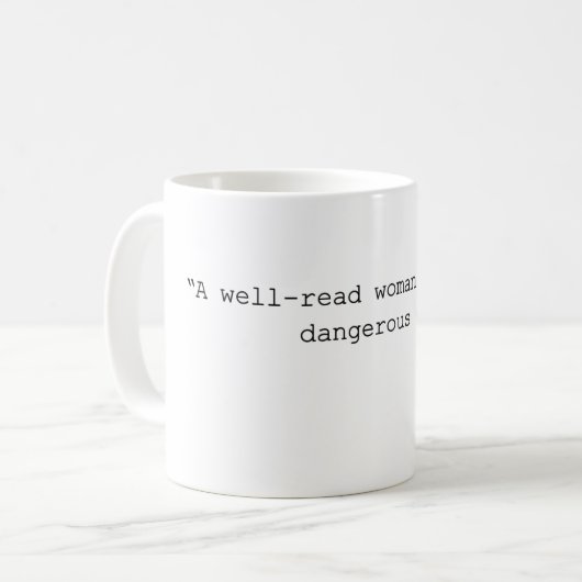 Goed-gelezen Mok van Vrouw (Voorkant links)