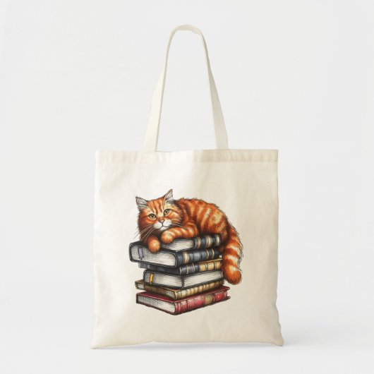 Goed gelezen tabby kat; boek worm geschenken tote bag (Voorkant)
