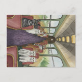 Goed Geluk Gelukkig Reizen cadeau Katten op een Tr Briefkaart (Voorkant)