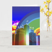 Goed geluk kaart (Gele Bloem)