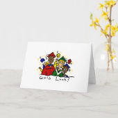 Goed Geluk Kaart (Gele Bloem)