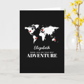 Goed Geluk op Uw Volgende Avontuur | Reis Bon Kaart (Gele Bloem)