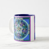 Goed geluk tweekleurige koffiemok (Voorkant links)