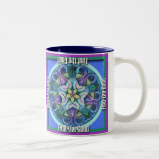 Goed geluk tweekleurige koffiemok