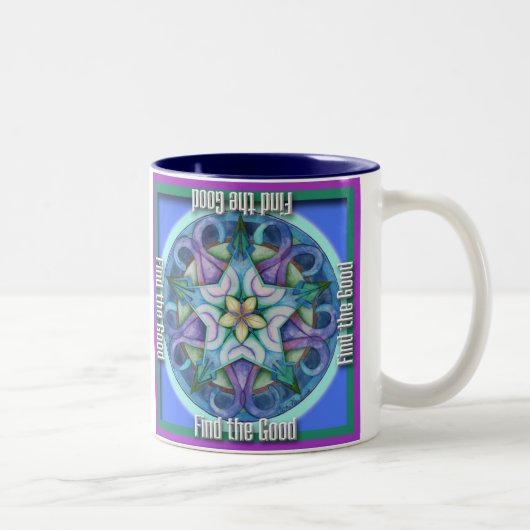 Goed geluk tweekleurige koffiemok (Rechts)