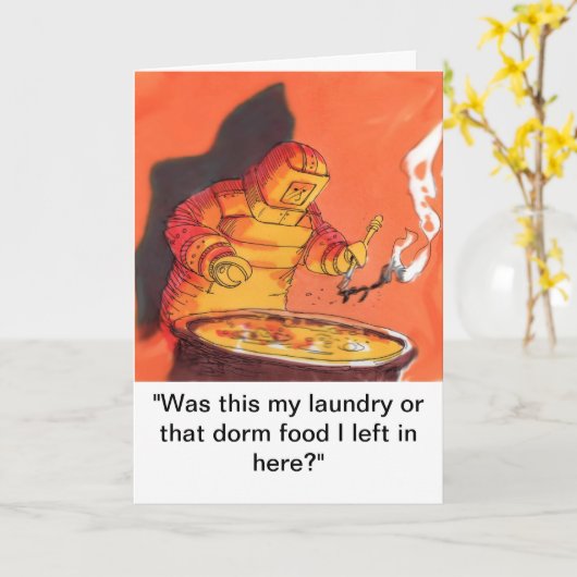 Goed Geluk van de Dwaas Kaart (Gele Bloem)