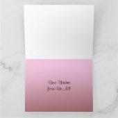 Goed Geluk van ons Al Wenskaart Kaart (Binnen)